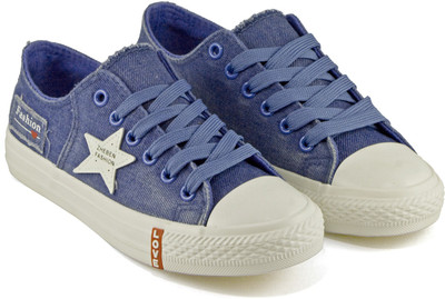 

DeVEE Fashion Loved Denim Sky Blue Sneakers For Women(Blue