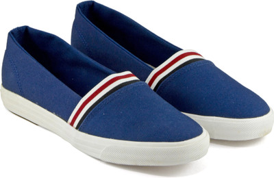 

DeVEE Marice Pique Ballet Navy Slip On Sneakers For Women(Navy, Blue