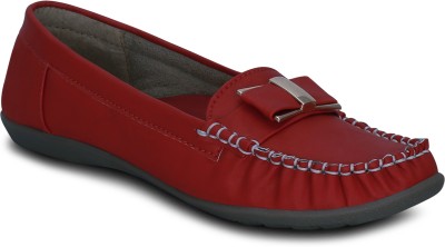 

Kielz Red-Synthetic-Slip-on-Loafers Mocassin For Women(Red