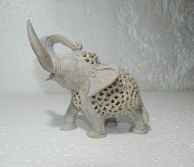 

Mahaveer Creation Decorative Showpiece - 12 cm(Stoneware, Peach)