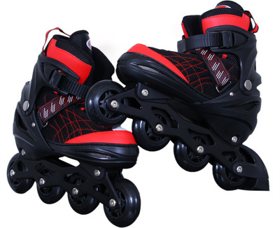 

SSB shoe skate racer In-line Skates - Size 7-9 UK(Black, Red)