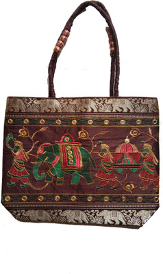 

PoojaJCollection Women Casual Multicolor Silk Shoulder Bag