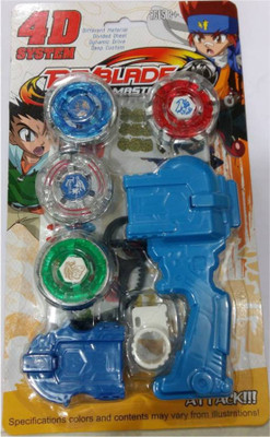 

Smilemakers Beyblade 4d System Metal Masters Fury With Handle Launcher(Multicolor)