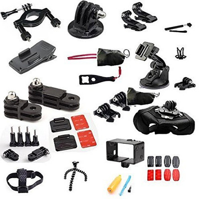 

Crocon 40-in-1 Outdoor Sports Essentials Kit for GoPro Hero 4 Action Camera Tripod Kit(Black, Supports Up to 0 g)