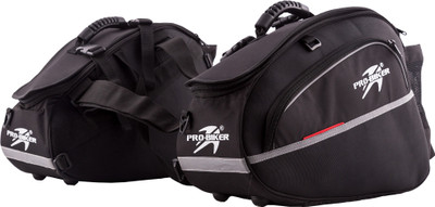 

Autofy Double-side Black Fabric Motorbike Saddlebag(9 L)