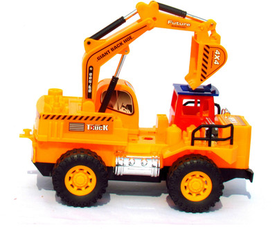 

HALO NATION Friction Powered Truck - 10 Inch Excavator(Yellow)