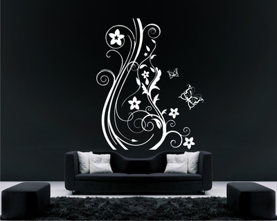 

Wall Guru  Vinyl Wall Decal And Sticker Sticker(Pack of 1, White