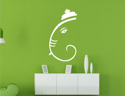 

Wall Guru  Wall Sticker For Living Room Sticker(Pack of 1, White