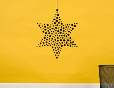 

Wall Guru  Wall Sticker For Living Room Sticker(Pack of 1, Black
