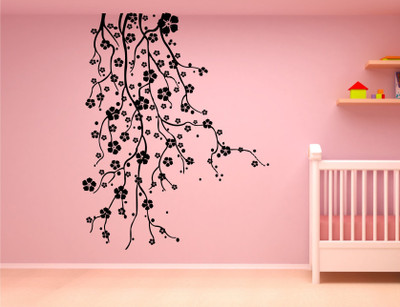 

Wall Guru  Wall Sticker For Living Room Sticker(Pack of 1, Black