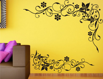 

Wall Guru  Wall Sticker For Living Room Sticker(Pack of 1, Black
