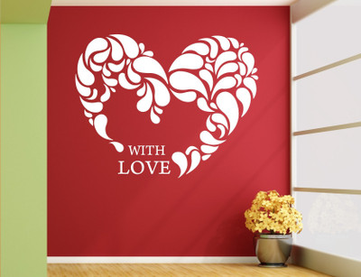 

Wall Guru  Wall Sticker For Living Room Sticker(Pack of 1, White