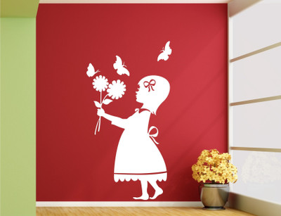 

Wall Guru  Wall Sticker For Living Room Sticker(Pack of 1, White
