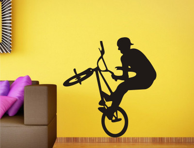 

Wall Guru  Vinyl Wall Decal And Sticker Sticker(Pack of 1, Black