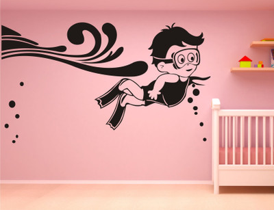 

Wall Guru  Wall Sticker For Living Room Sticker(Pack of 1, Black