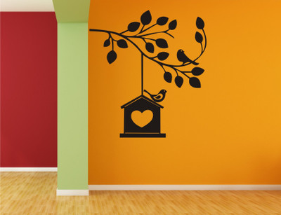 

Wall Guru  Wall Sticker For Living Room Sticker(Pack of 1, Black