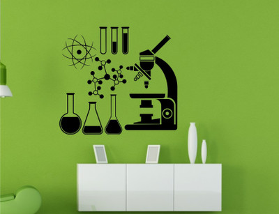 

Wall Guru  Wall Sticker For Living Room Sticker(Pack of 1, Black