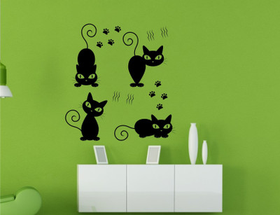 

Wall Guru  Wall Sticker For Living Room Sticker(Pack of 1, Black