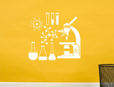 

Wall Guru  Wall Sticker For Living Room Sticker(Pack of 1, White