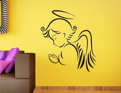 

Wall Guru  Wall Sticker For Living Room Sticker(Pack of 1, Black