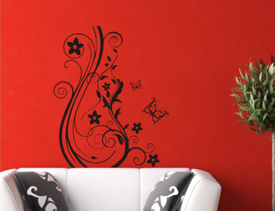 

Wall Guru  Vinyl Wall Decal And Sticker Sticker(Pack of 1, Black