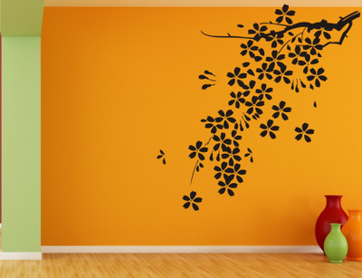 

Wall Guru  Wall Sticker For Living Room Sticker(Pack of 1, Black