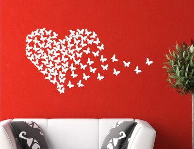 

Wall Guru  Wall Sticker For Living Room Sticker(Pack of 1, White