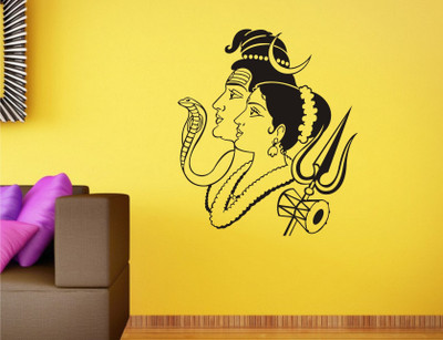 Wall Guru  Vinyl Wall Decal And Sticker Sticker(Pack of 1, Black