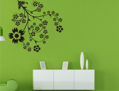 

Wall Guru  Wall Sticker For Living Room Sticker(Pack of 1, Black