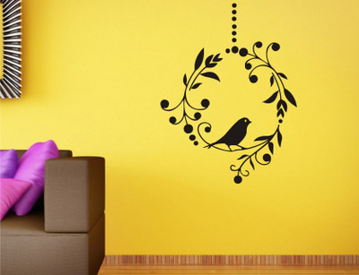 

Wall Guru  Wall Sticker For Living Room Sticker(Pack of 1, Black