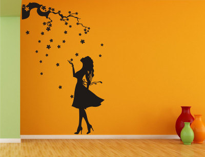 

Wall Guru  Vinyl Wall Decal And Sticker Sticker(Pack of 1, Black