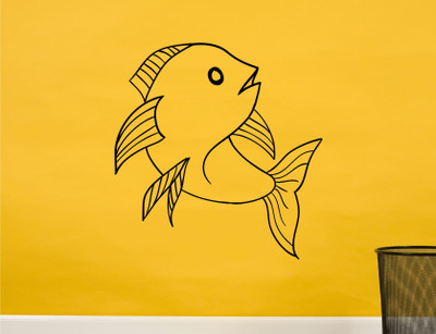 

Wall Guru  Wall Sticker For Living Room Sticker(Pack of 1, Black