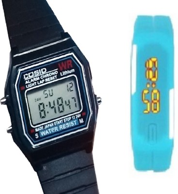 Fashion Gateway Digital Sports Watch with Timer, Stop Watch, Light, second and minute Count for Boys and Girls Black::Blue Digital Watch  - For Boys & Girls   Watches  (Fashion Gateway)