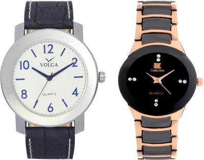 View Volga Stylish Sport And Casual Analog Watch Combo Analog Watch  - For Men Wrist Watches Price Online(Volga)