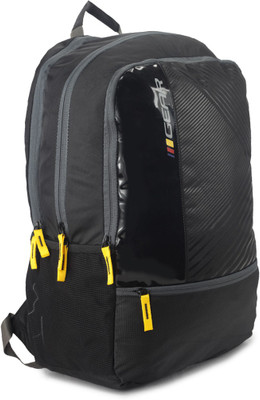 

Gear Eco 6 Printed Laptop backpack 23 L Laptop Backpack(Multicolor), Black;grey
