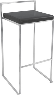 

Black Square Metal Bar Stool(Finish Color - steel)