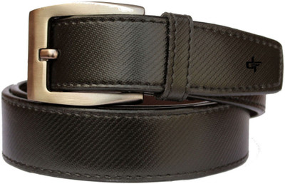 

DFashion Men Black Artificial Leather Belt, Black-01