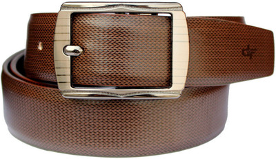 

DFashion Men Brown Artificial Leather Belt, Brown-01