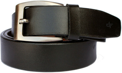 

DFashion Men Black Artificial Leather Belt, Black-01