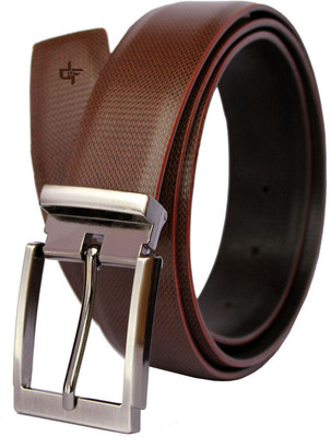 

DFashion Men Brown Artificial Leather Belt, Brown-01