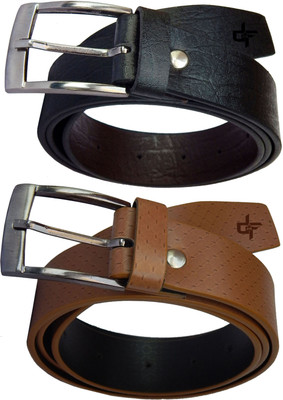 

DFashion Men Multicolor Artificial Leather Belt, Multi-01