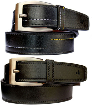 

DFashion Men Multicolor Synthetic Belt, Black-01