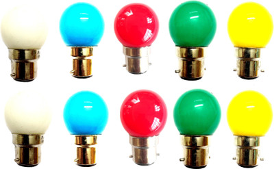 

Origin 0.5 W Round B22 LED Bulb(White, Blue, Red, Green, Yellow, Pack of 10)