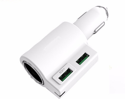 

Voltegic 4.2 amp Turbo Car Charger(White)