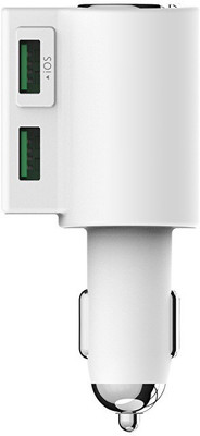 

Voltegic 4.2 amp Turbo Car Charger(White)