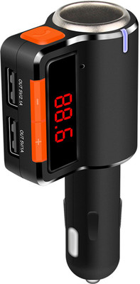 

Edfigo Dual USB 2.1-A/1-A Car Charger With Bluetooth/ FM Transmitter & MP3 Car FM Modulator(Black Bluetooth Included)
