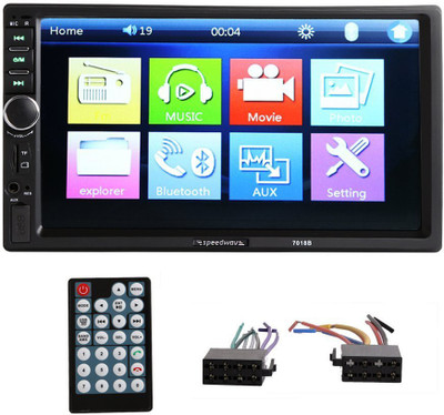 

Speedwav Car 7018B Double Din HD Touch Screen Bluetooth USB For Santro All Models Car Stereo(Double Din)