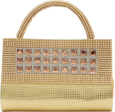 

Bagaholics Party Gold Clutch