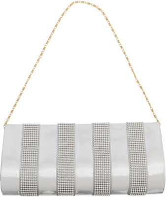 

Bagaholics Party Silver Clutch