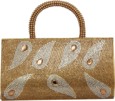 

Bagaholics Party Gold Clutch